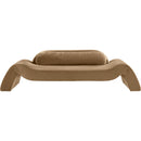 Meridian Austin Beige Velvet Sofa IMAGE 3