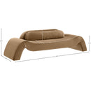 Meridian Austin Beige Velvet Sofa IMAGE 7