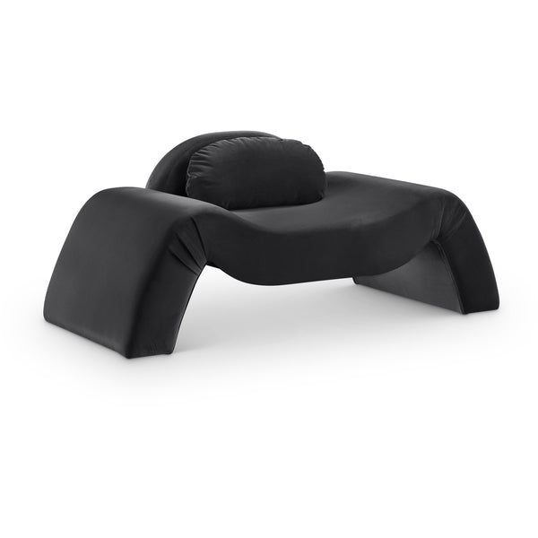 Meridian Austin Black Velvet Chair IMAGE 1