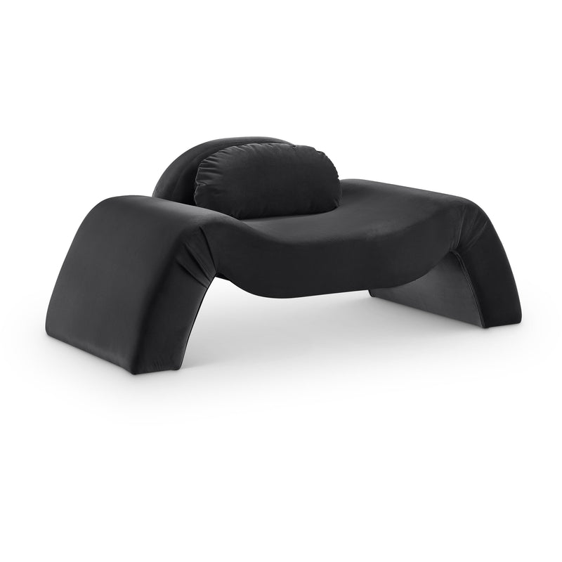 Meridian Austin Black Velvet Chair IMAGE 1