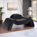Meridian Austin Black Velvet Chair IMAGE 2