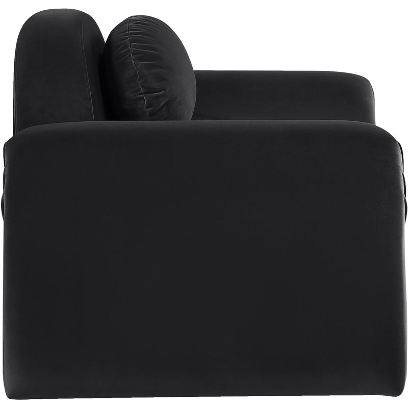 Meridian Austin Black Velvet Chair IMAGE 4