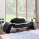 Meridian Austin Black Velvet Loveseat IMAGE 2