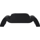 Meridian Austin Black Velvet Loveseat IMAGE 5