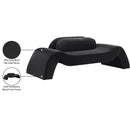 Meridian Austin Black Velvet Loveseat IMAGE 8