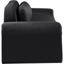 Meridian Austin Black Velvet Sofa IMAGE 4