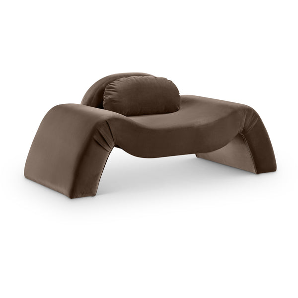 Meridian Austin Brown Velvet Chair IMAGE 1