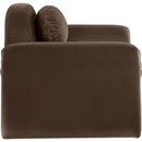 Meridian Austin Brown Velvet Chair IMAGE 4