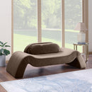 Meridian Austin Brown Velvet Loveseat IMAGE 2