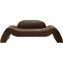 Meridian Austin Brown Velvet Loveseat IMAGE 3