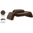 Meridian Austin Brown Velvet Loveseat IMAGE 8