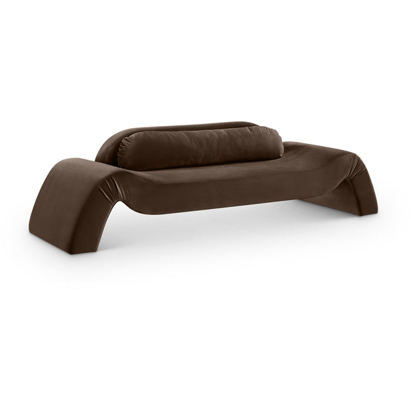 Meridian Austin Brown Velvet Sofa IMAGE 1