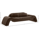 Meridian Austin Brown Velvet Sofa IMAGE 7