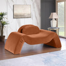 Meridian Austin Cognac Velvet Chair IMAGE 2
