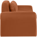 Meridian Austin Cognac Velvet Loveseat IMAGE 4