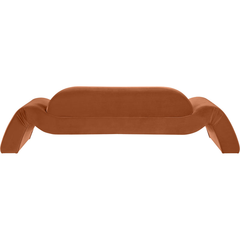 Meridian Austin Cognac Velvet Sofa IMAGE 5