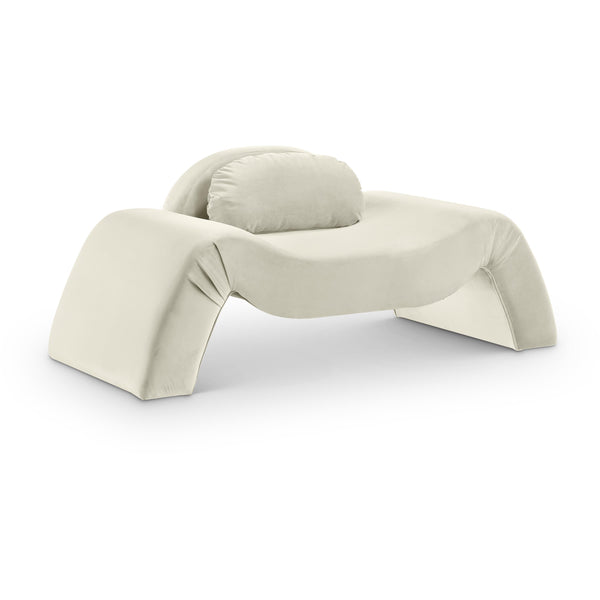 Meridian Austin Cream Velvet Chair IMAGE 1