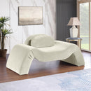 Meridian Austin Cream Velvet Chair IMAGE 2