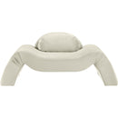 Meridian Austin Cream Velvet Chair IMAGE 3