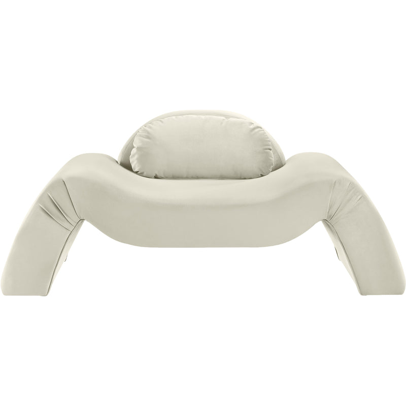 Meridian Austin Cream Velvet Chair IMAGE 3