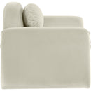 Meridian Austin Cream Velvet Chair IMAGE 4
