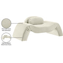 Meridian Austin Cream Velvet Chair IMAGE 8