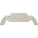 Meridian Austin Cream Velvet Loveseat IMAGE 5