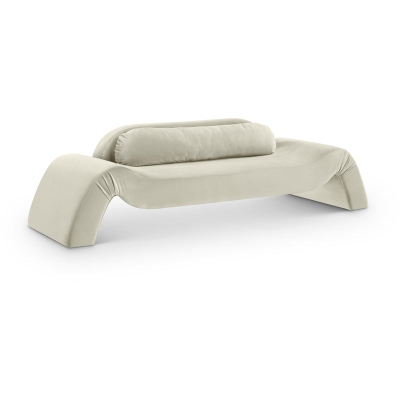Meridian Austin Cream Velvet Sofa IMAGE 1