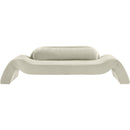 Meridian Austin Cream Velvet Sofa IMAGE 3