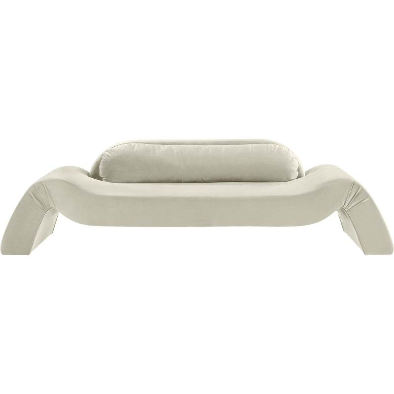 Meridian Austin Cream Velvet Sofa IMAGE 3