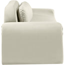 Meridian Austin Cream Velvet Sofa IMAGE 4