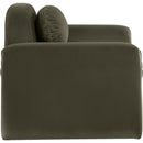 Meridian Austin Green Velvet Chair IMAGE 4