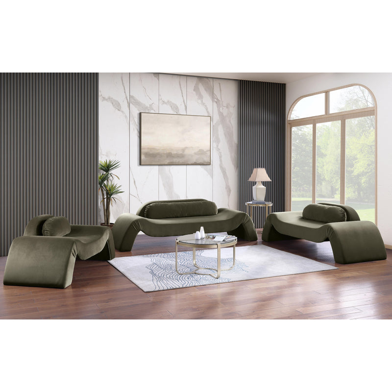 Meridian Austin Green Velvet Chair IMAGE 9