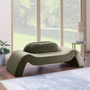 Meridian Austin Green Velvet Loveseat IMAGE 2