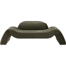 Meridian Austin Green Velvet Loveseat IMAGE 3