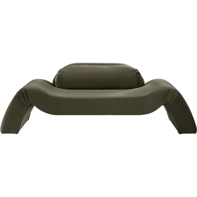 Meridian Austin Green Velvet Loveseat IMAGE 3