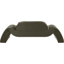 Meridian Austin Green Velvet Loveseat IMAGE 5