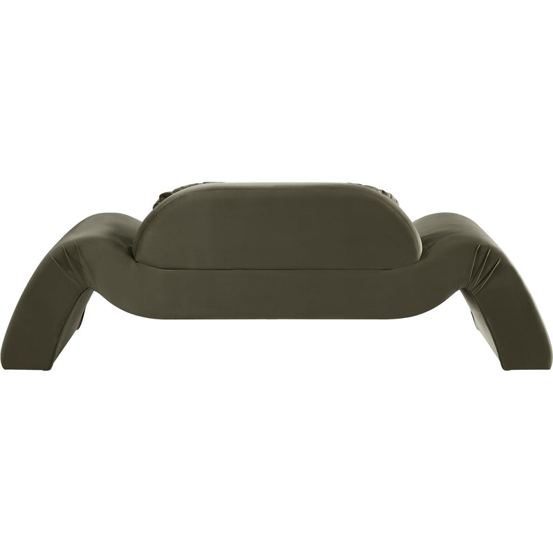 Meridian Austin Green Velvet Loveseat IMAGE 5