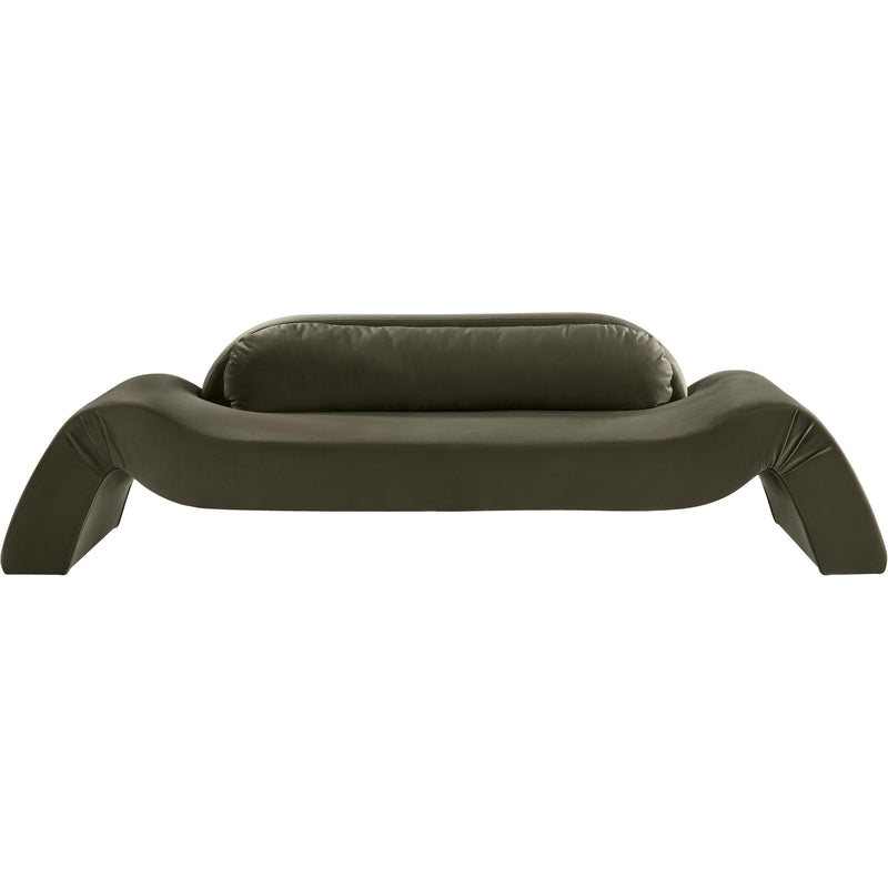 Meridian Austin Green Velvet Sofa IMAGE 3