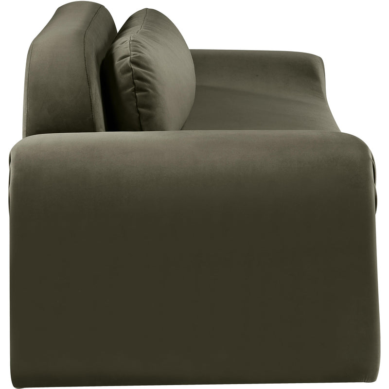 Meridian Austin Green Velvet Sofa IMAGE 4