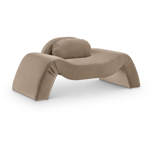 Meridian Austin Taupe Velvet Chair IMAGE 1