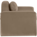 Meridian Austin Taupe Velvet Chair IMAGE 4