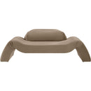 Meridian Austin Taupe Velvet Loveseat IMAGE 3