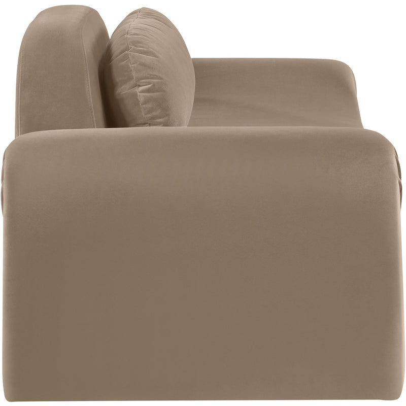 Meridian Austin Taupe Velvet Loveseat IMAGE 4