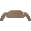 Meridian Austin Taupe Velvet Loveseat IMAGE 5