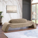 Meridian Austin Taupe Velvet Sofa IMAGE 2