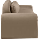 Meridian Austin Taupe Velvet Sofa IMAGE 4