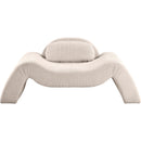 Meridian Austin Beige Corduroy Fabric Chair IMAGE 3