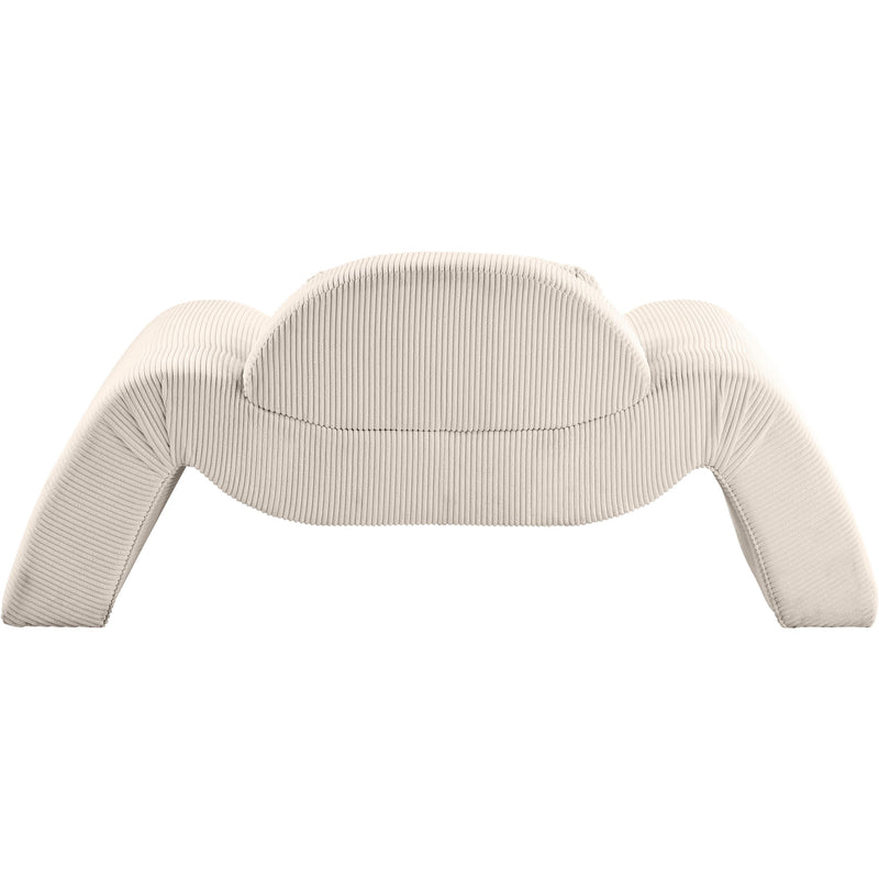 Meridian Austin Beige Corduroy Fabric Chair IMAGE 5