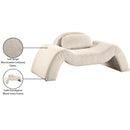 Meridian Austin Beige Corduroy Fabric Chair IMAGE 8